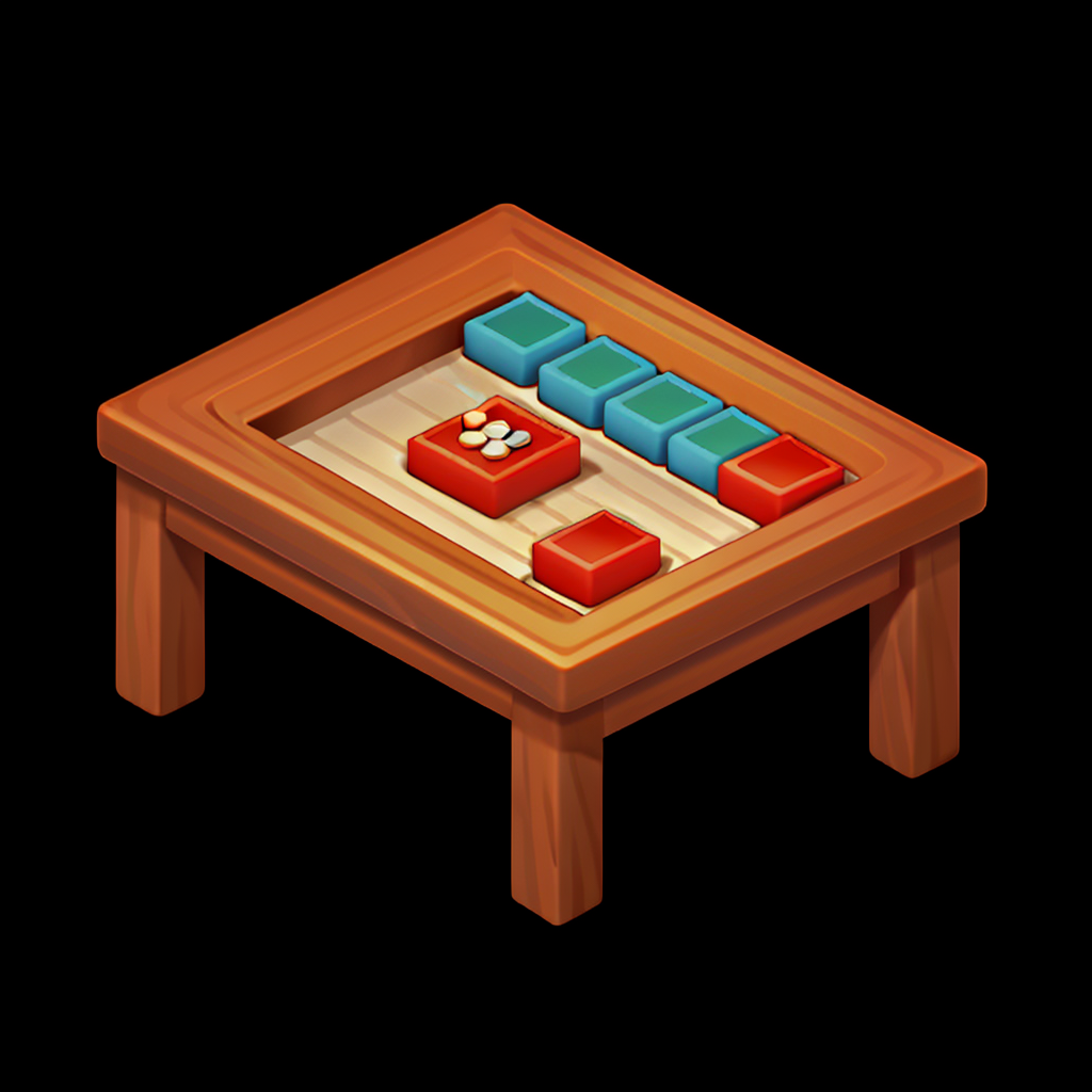 07208-1614048965-a mahjongg., M2Z,Isometric viewing angle, Simple background,, masterpiece, best quality,.png